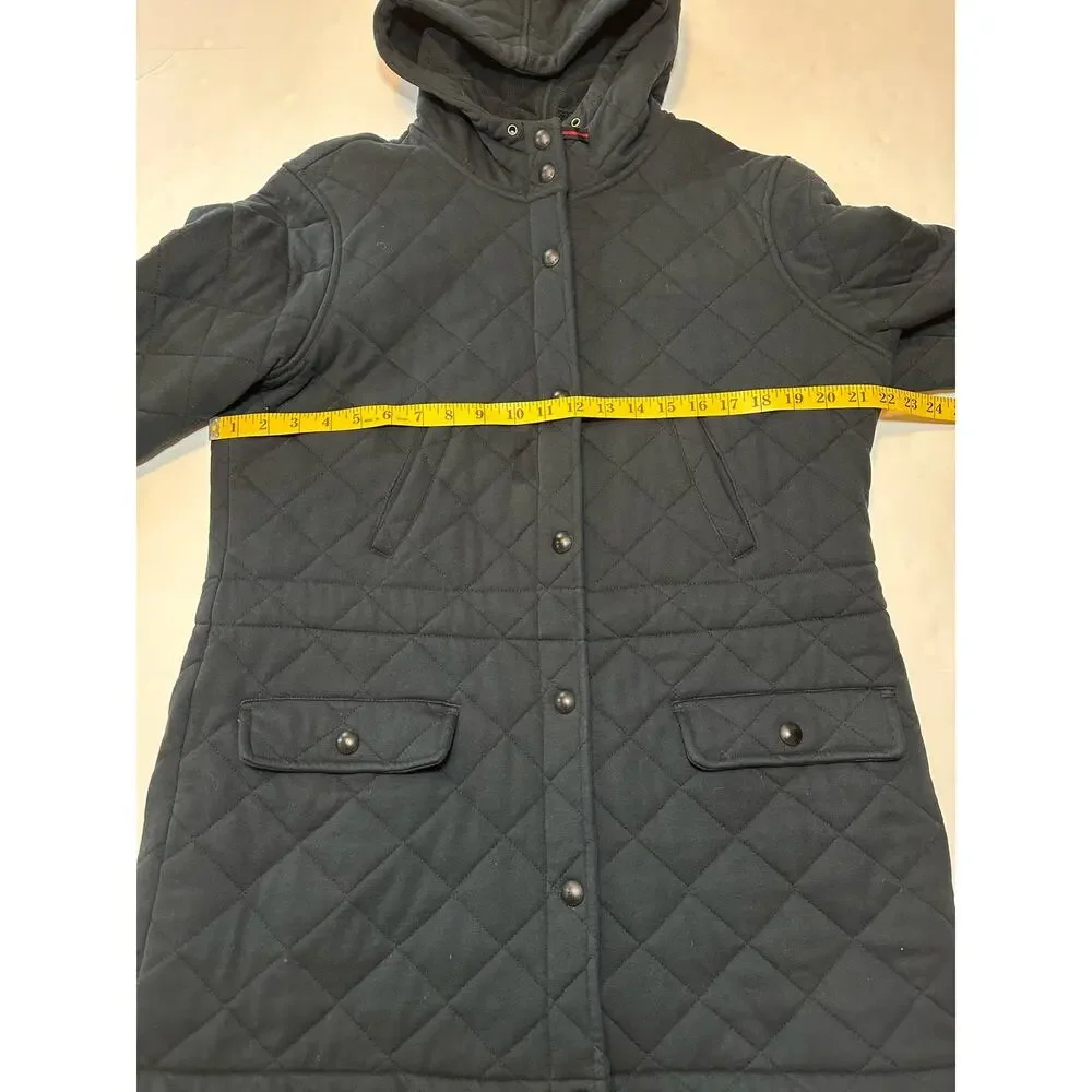 Lauren Ralph Lauren Women’s Quilted Hooded Below Waist Blue Jacket Coat Size L